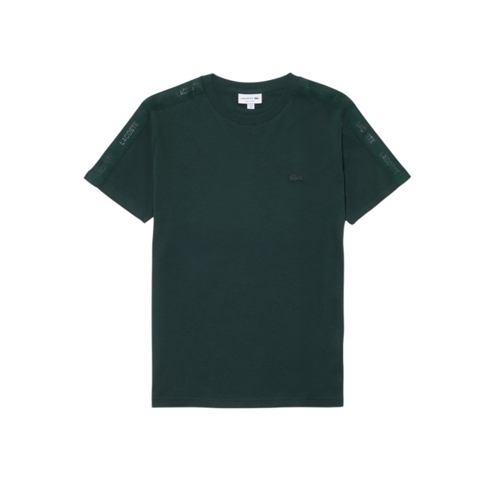 футболка t-shirt от бренда lacoste вид слева