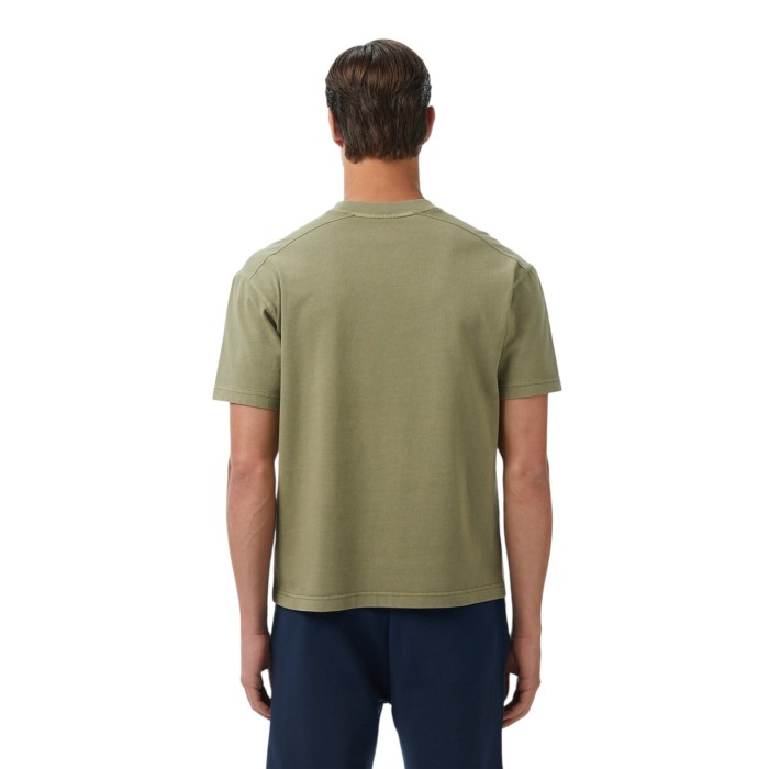 футболка t-shirt от бренда lacoste вид слева