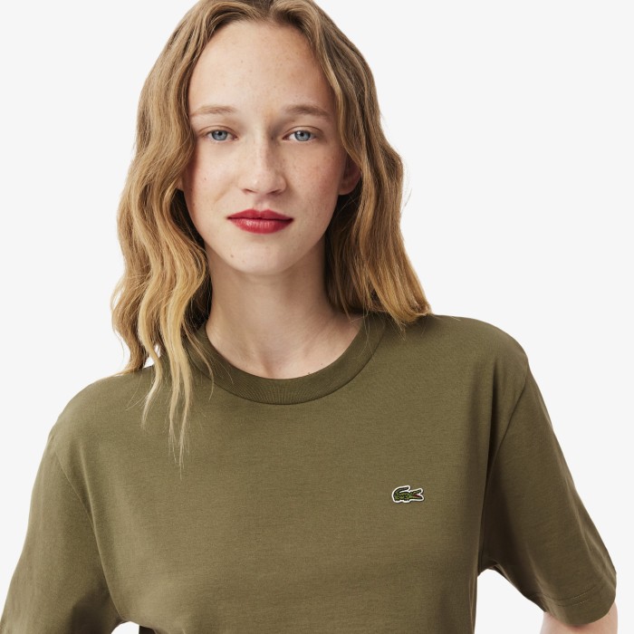 футболка t-shirt от бренда lacoste вид слева