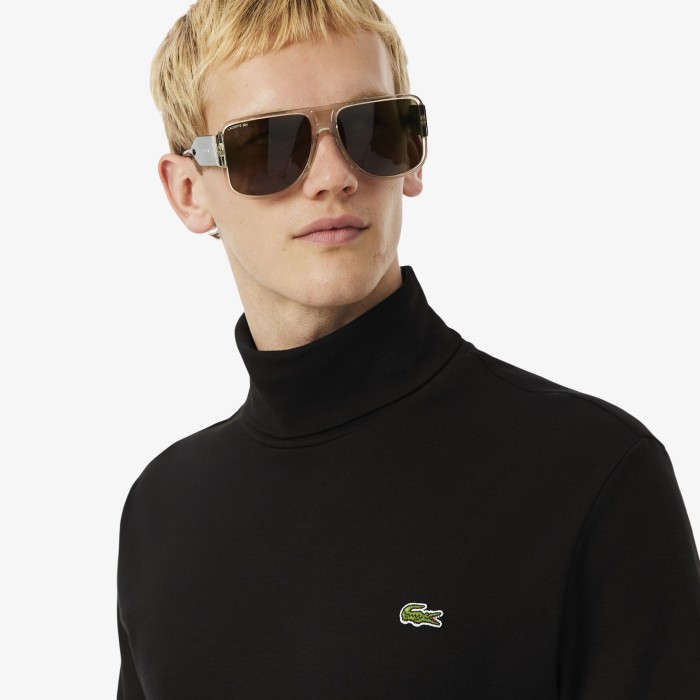 футболка t-shirt от бренда lacoste вид слева