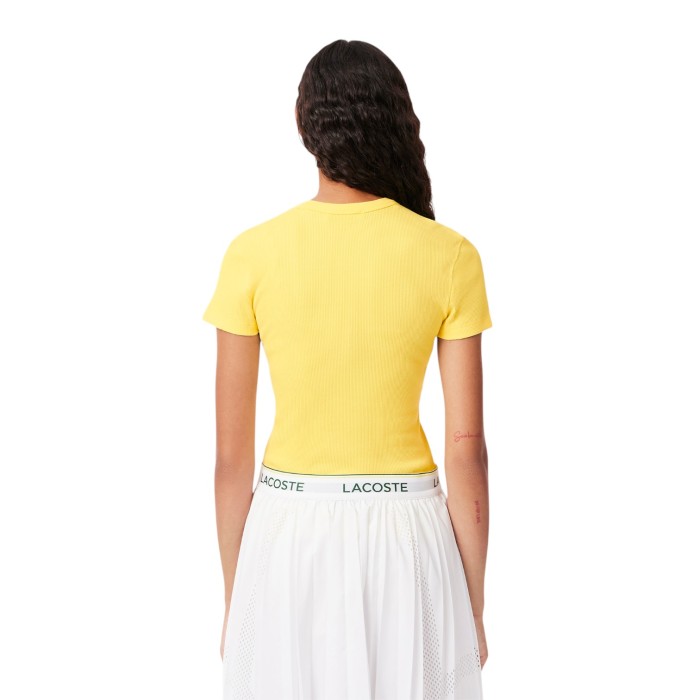 футболка t-shirt от бренда lacoste вид слева