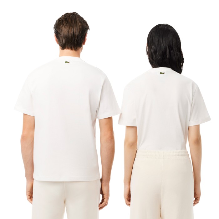 футболка t-shirt от бренда lacoste вид слева