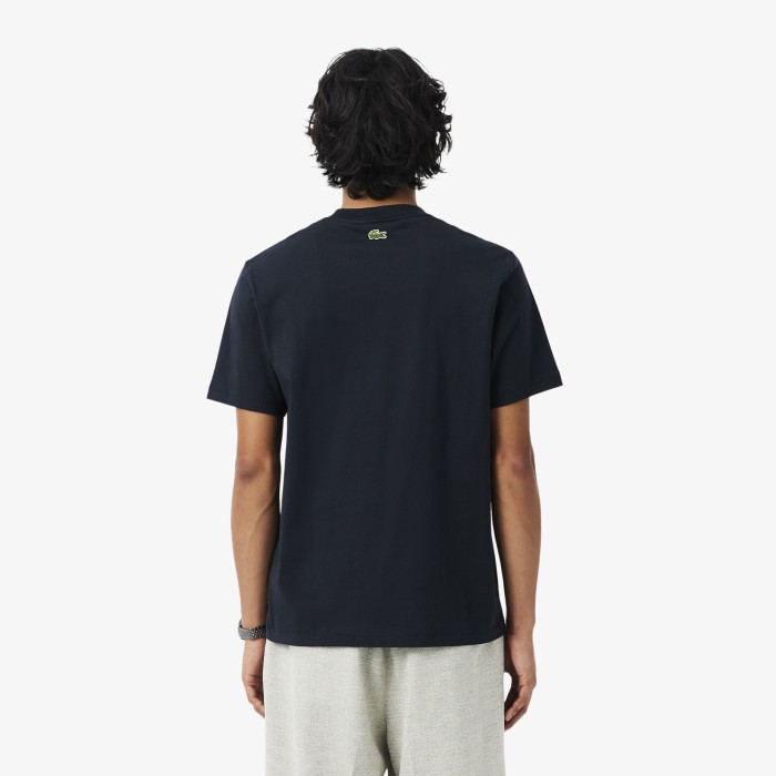 футболка t-shirt от бренда lacoste вид слева