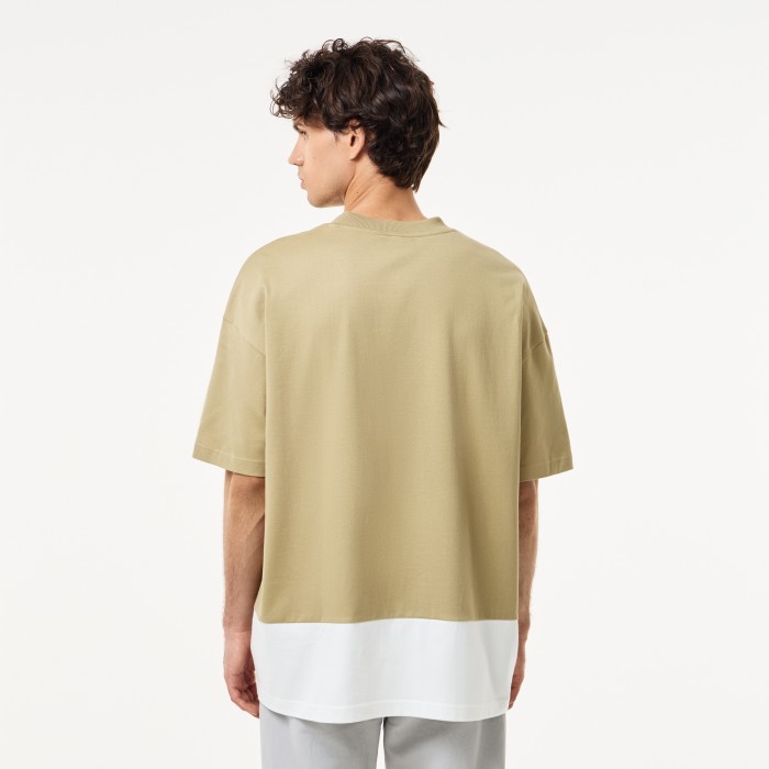 футболка t-shirt от бренда lacoste вид слева