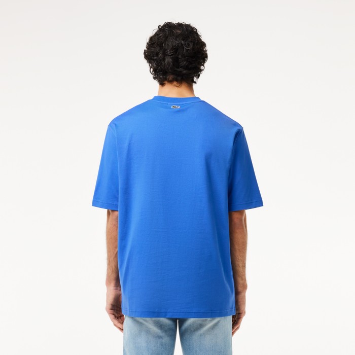 футболка t-shirt от бренда lacoste вид слева