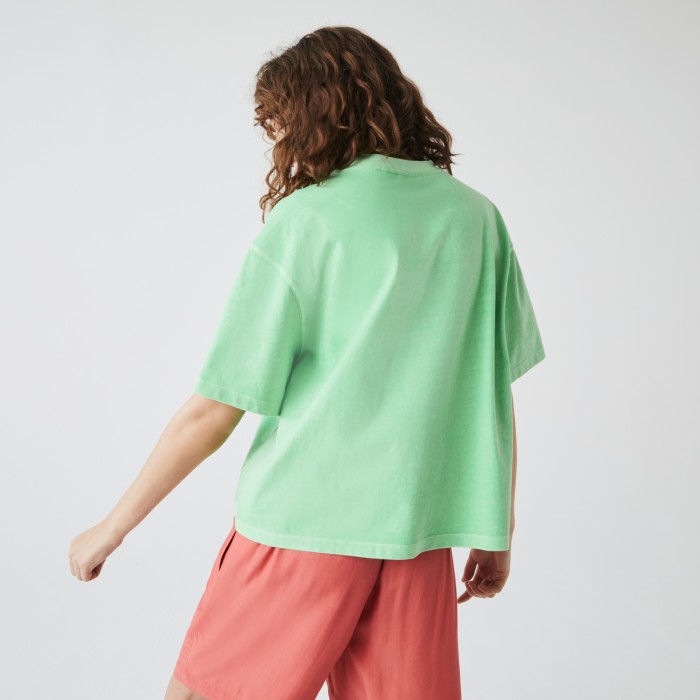 футболка t-shirt от бренда lacoste вид слева