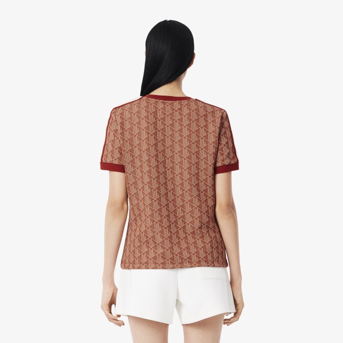 футболка t-shirt от бренда lacoste вид слева