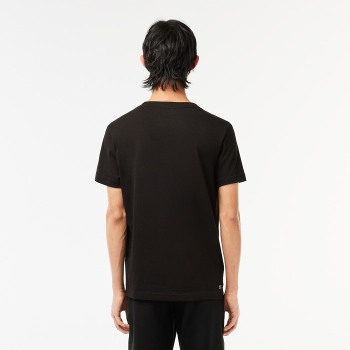 футболка t-shirt от бренда lacoste вид слева