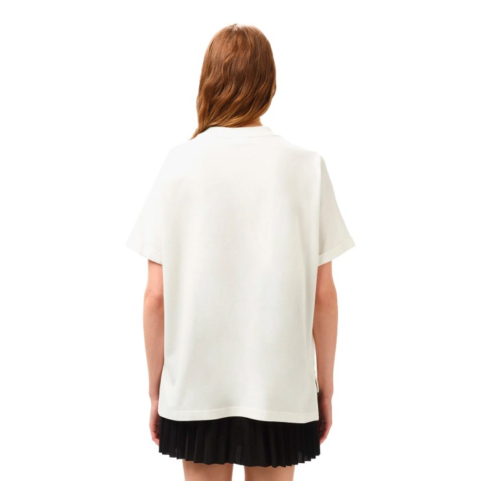 футболка t-shirt от бренда lacoste вид слева
