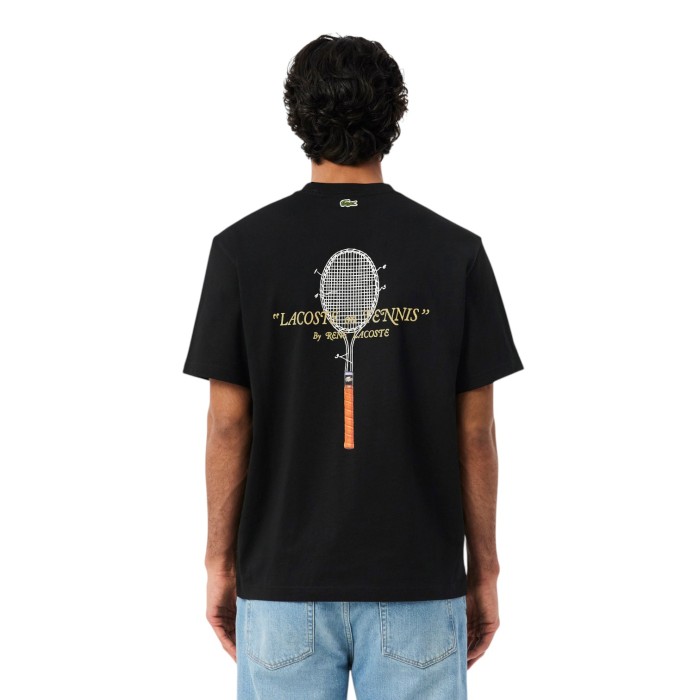 футболка t-shirt от бренда lacoste вид слева