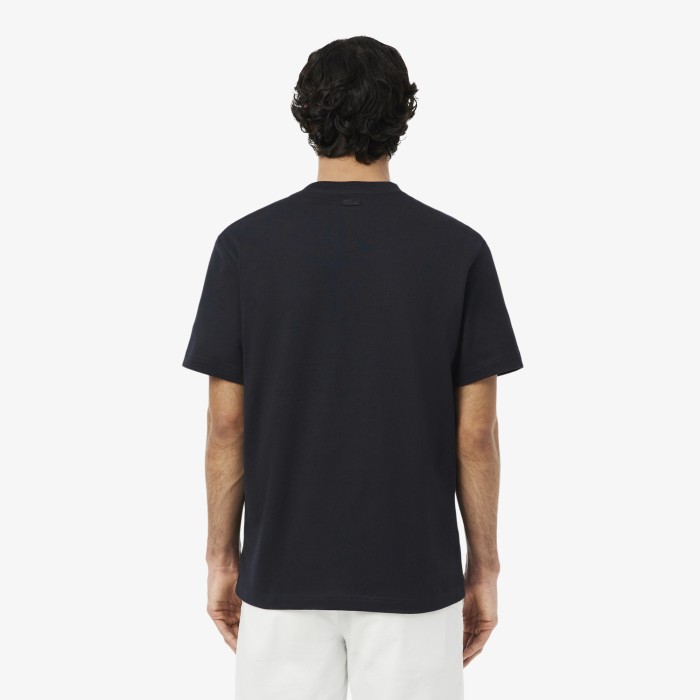 футболка t-shirt от бренда lacoste вид слева