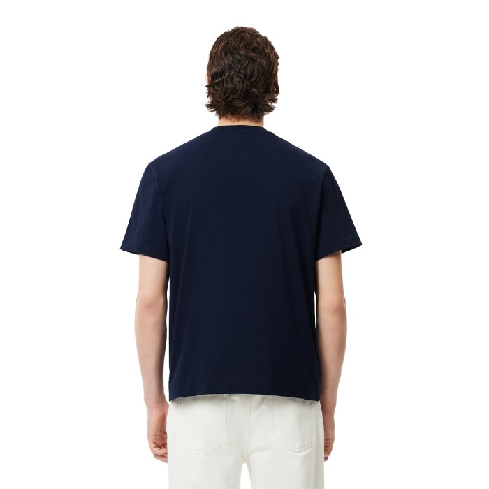 футболка t-shirt от бренда lacoste вид слева