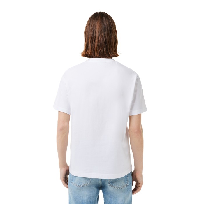 футболка t-shirt от бренда lacoste вид слева