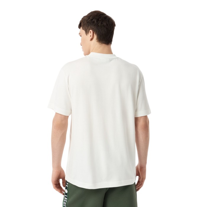 футболка t-shirt от бренда lacoste вид слева