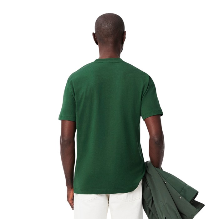 футболка t-shirt от бренда lacoste вид слева
