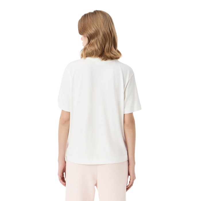 футболка t-shirt от бренда lacoste вид слева