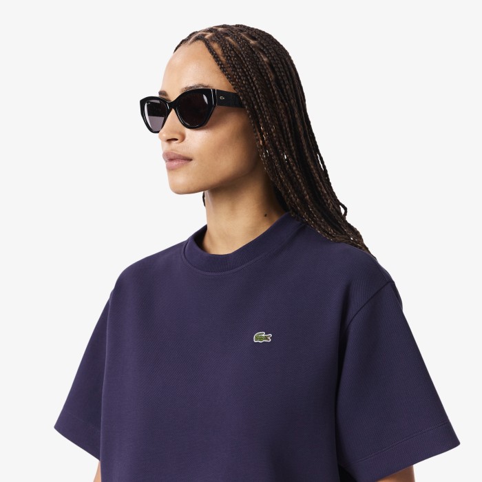 футболка t-shirt от бренда lacoste вид слева