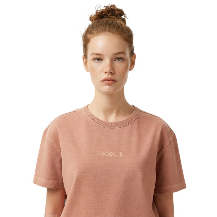 футболка t-shirt от бренда lacoste вид слева