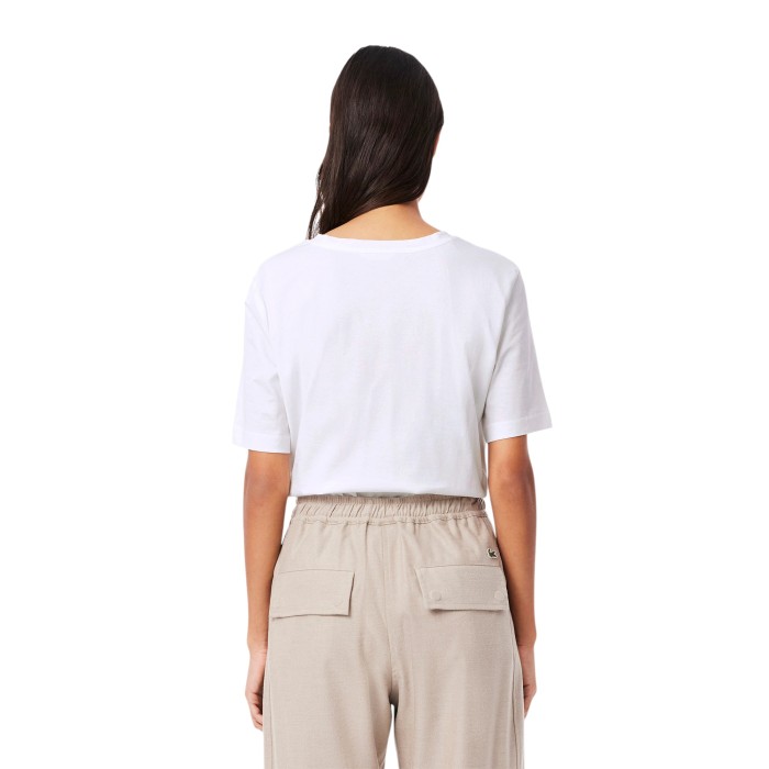 футболка t-shirt от бренда lacoste вид слева
