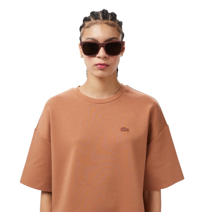 футболка t-shirt от бренда lacoste вид слева