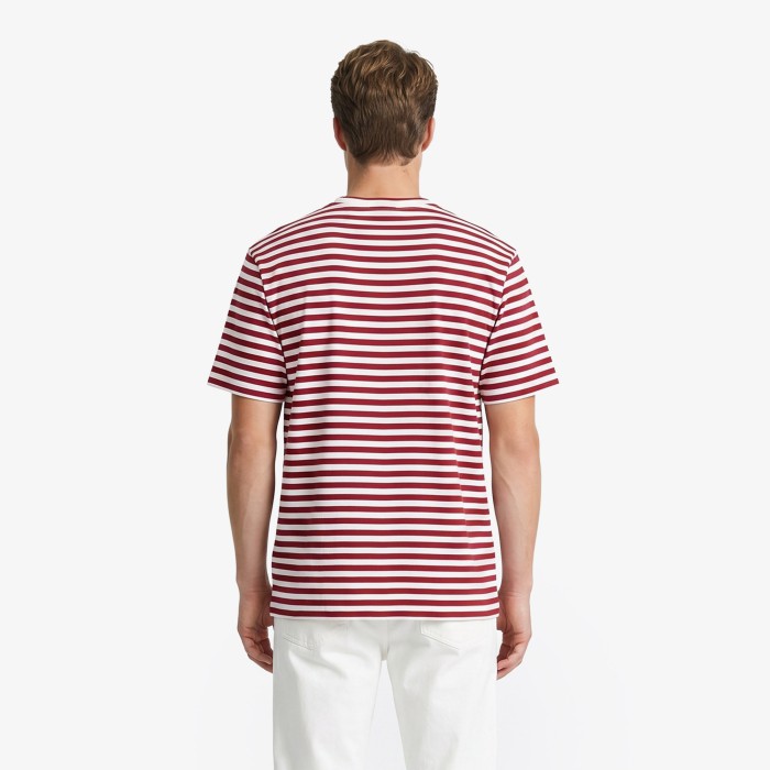 футболка t-shirt от бренда lacoste вид слева