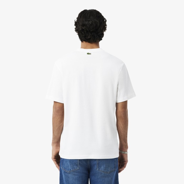 футболка t-shirt от бренда lacoste вид слева