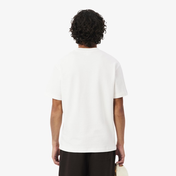 футболка t-shirt от бренда lacoste вид слева