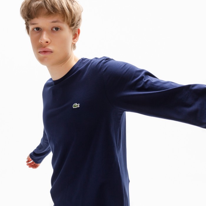 футболка t-shirt от бренда lacoste вид слева