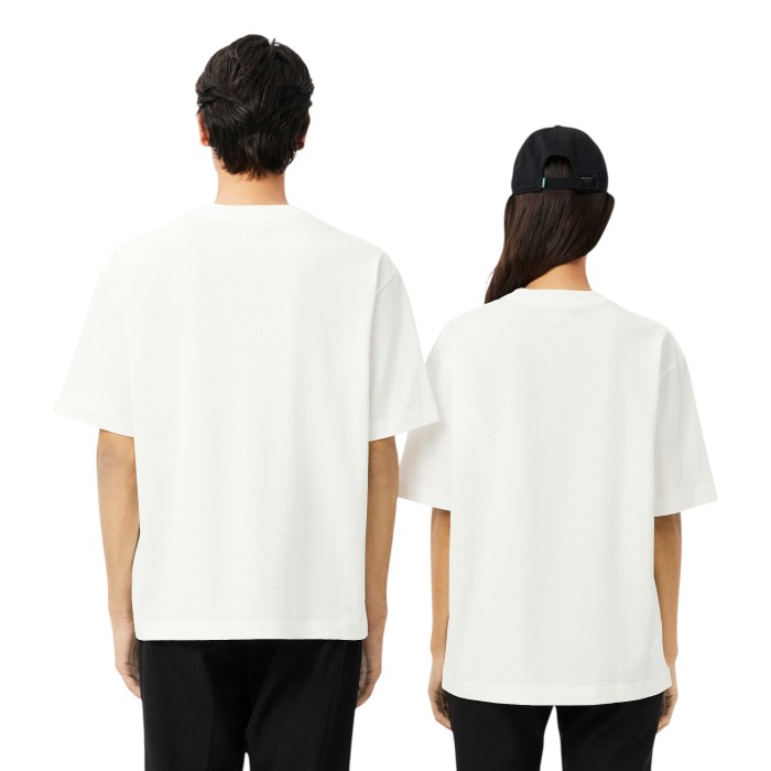 футболка t-shirt от бренда lacoste вид слева