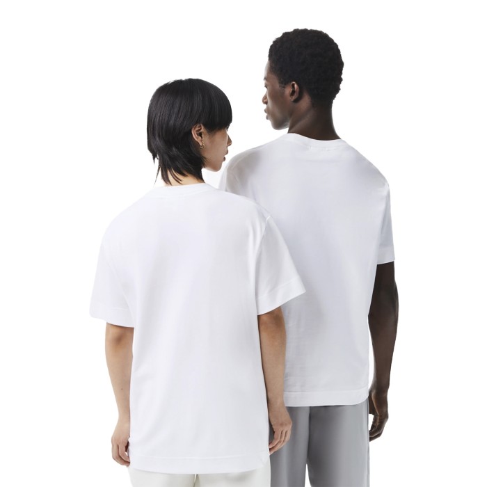 футболка t-shirt от бренда lacoste вид слева