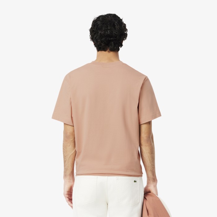 футболка t-shirt от бренда lacoste вид слева