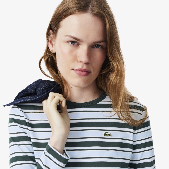 футболка t-shirt от бренда lacoste вид слева