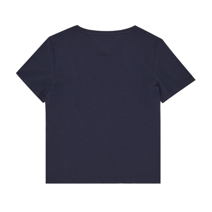футболка tjw slim soft v neck от бренда tommy jeans вид слева
