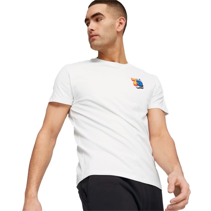 футболка trash talk ss tee 2 puma white PM62207201 фотография