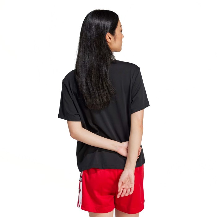 футболка trefoil boxy tee от бренда adidas вид слева