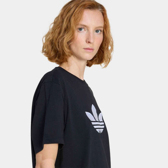 футболка trefoil boxy из америки вид сбоку