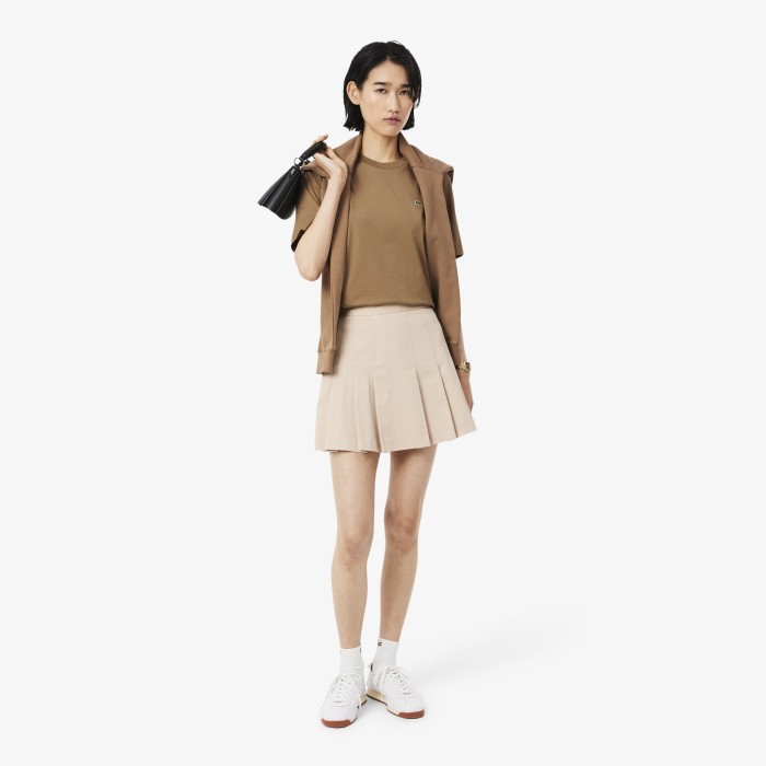 футболка женская футболка lacoste из хлопка спереди