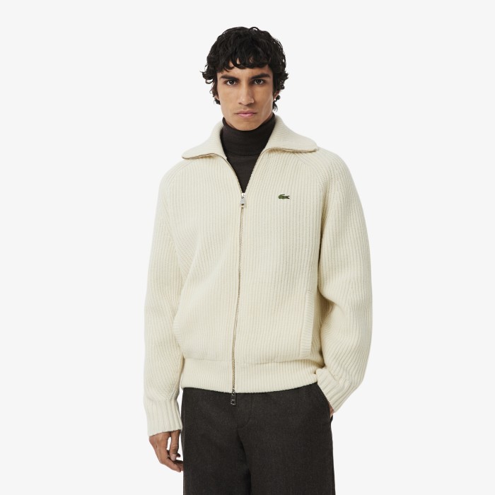 кардиган мужской кардиган lacoste с высоким воротом на молнии AH5175XFJ фотография