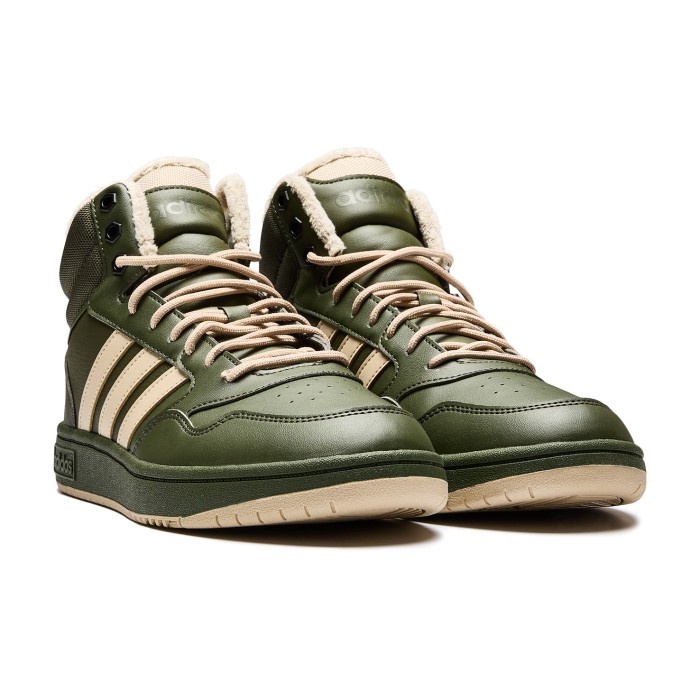 кеды hoops 3.0 mid winterized от бренда adidas вид слева