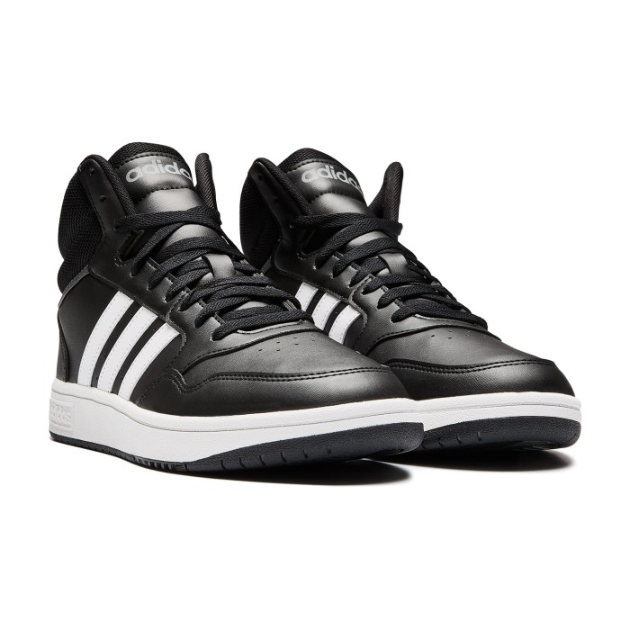 кеды hoops 3.0 mid от бренда adidas вид слева