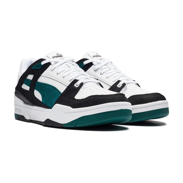 кеды slipstream box out puma whitemalachite от бренда puma вид слева