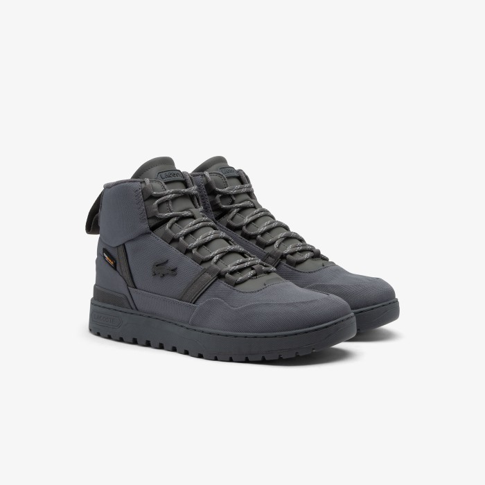 кеды t-clip winterized mid от бренда lacoste вид слева
