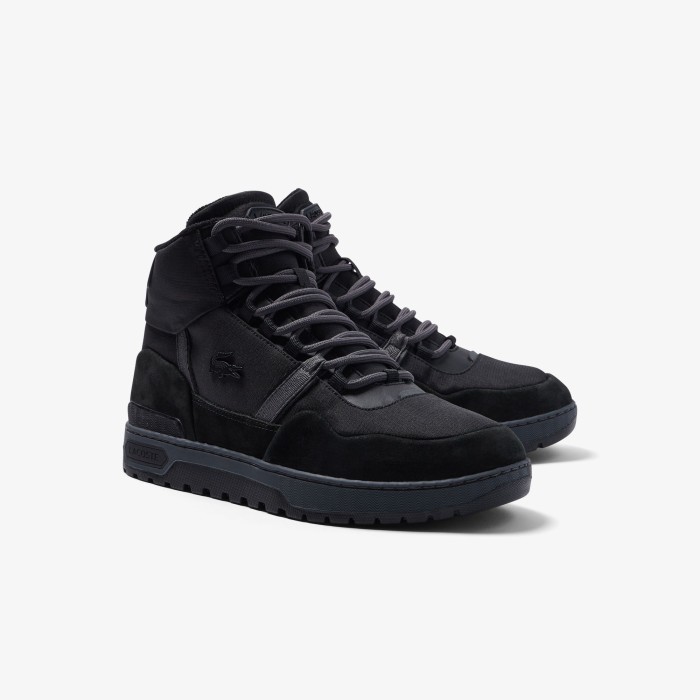 кеды t-clip winterized mid от бренда lacoste вид слева