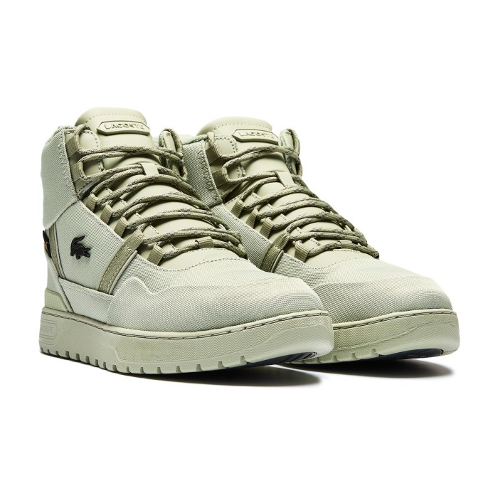 кеды t-clip winterized mid от бренда lacoste вид слева