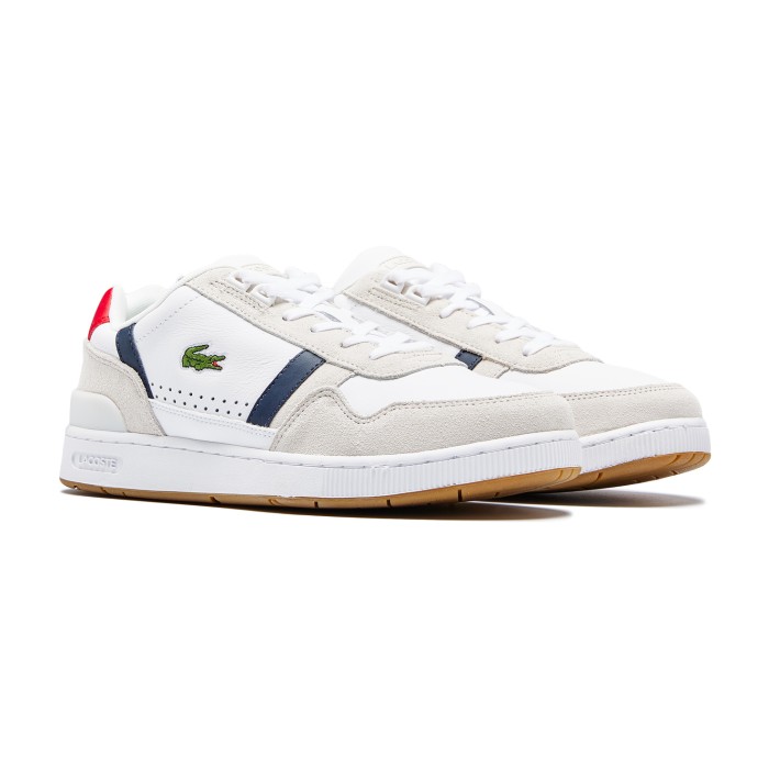 кеды t-clip от бренда lacoste вид слева