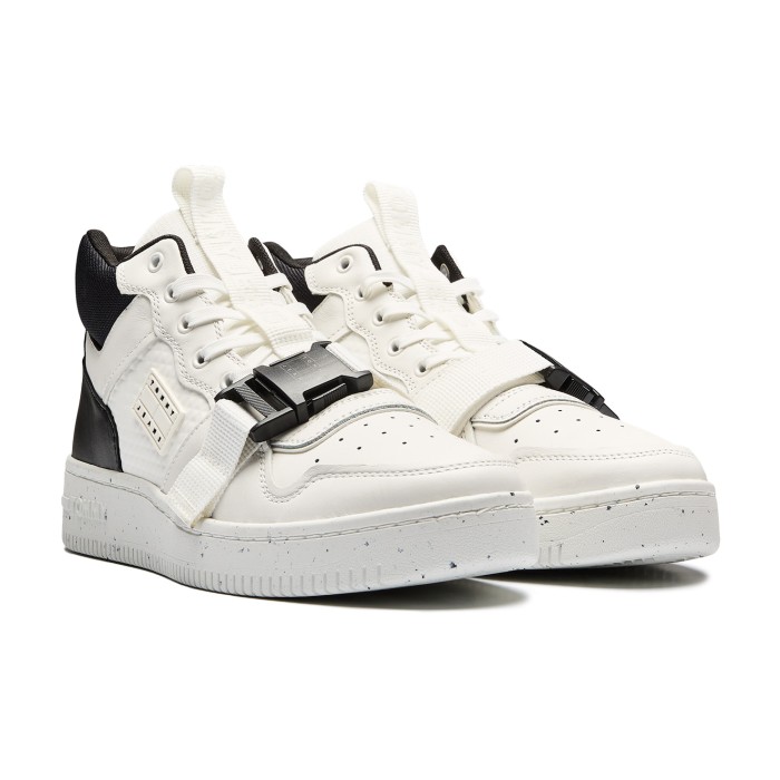 кроссовки fast release clip mid-top trainers от бренда tommy jeans вид слева
