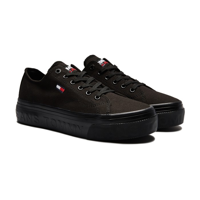 кроссовки flatform vulcanised от бренда tommy jeans вид слева