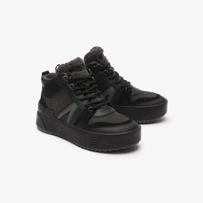 кроссовки l002 winterized mid от бренда lacoste вид слева