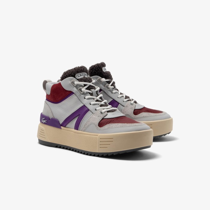 кроссовки l002 winterized mid от бренда lacoste вид слева