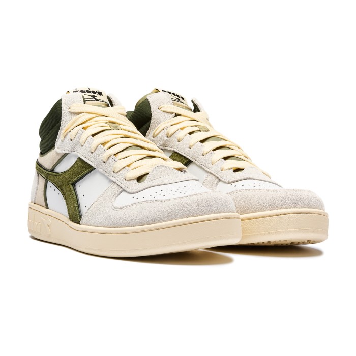 кроссовки magic basket demi cut suede leather от известного бренда вид слева